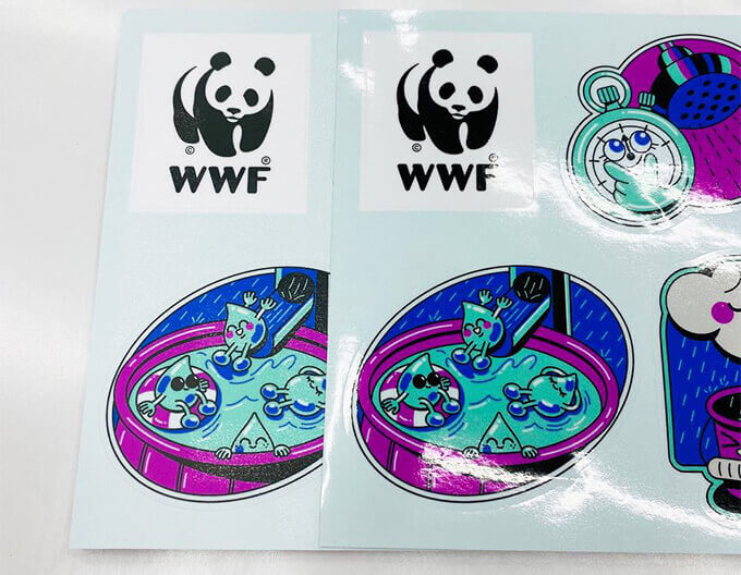 наклейки глянцевые и матовые